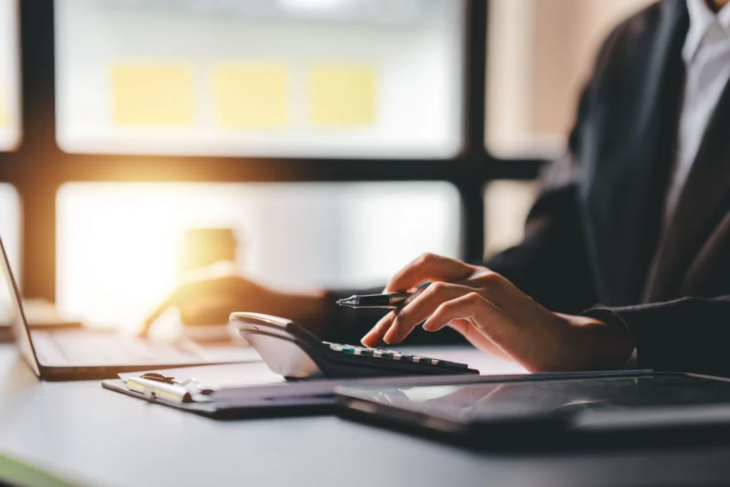 employee at office desk