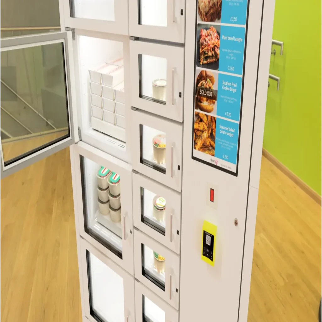 food lockers in vending machine