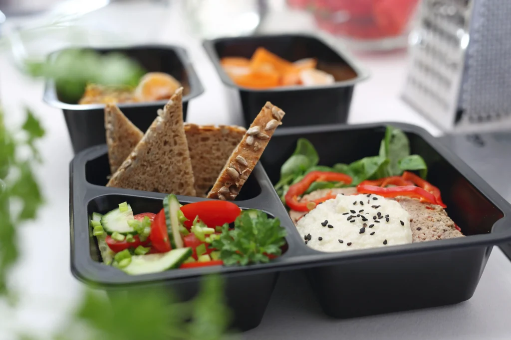food in takeaway container