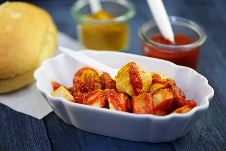 currywurst with roll