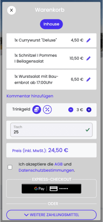 Device Frame Inhalt